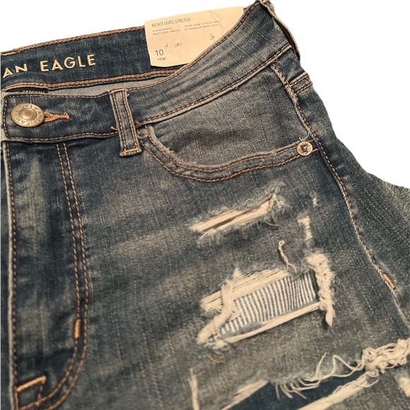 NWT🏷️ American Eagle Hi-Rise Shortie Next Level Stretch Shorts, Size 10 - Picture 6 of 6